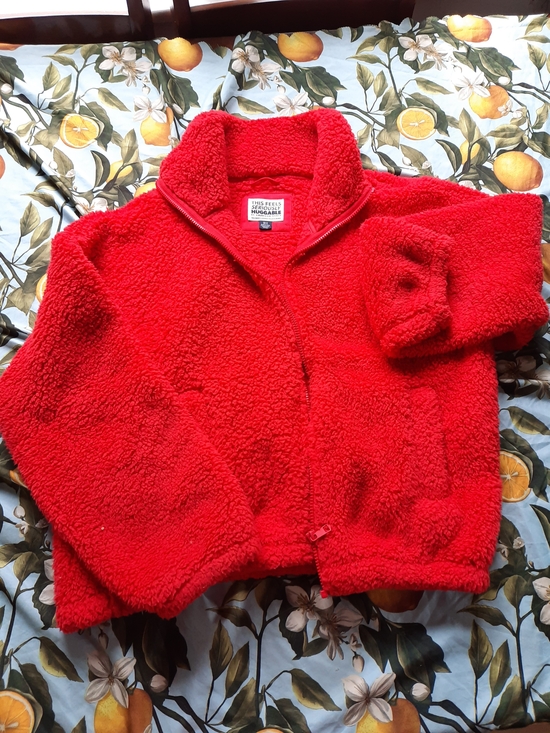 American Eagle Outfitters Jackets & Blazers - American Eagle Outfitters Red Teddy Jacket